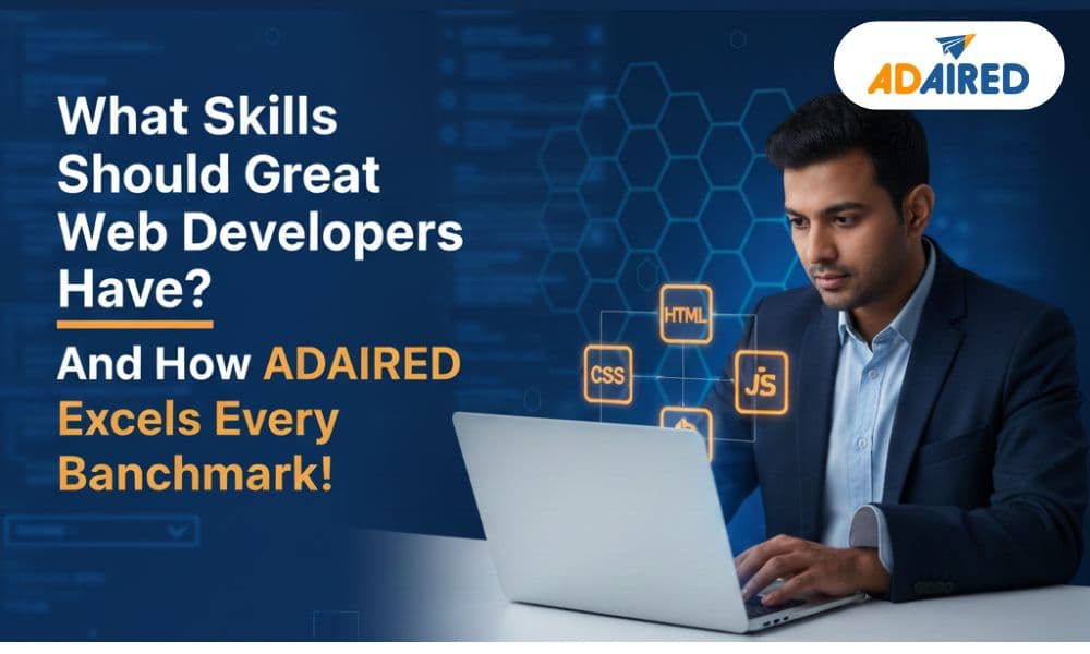 What Skills Should Great Web Developers Have? And How Adaired Excels Every Benchmark!